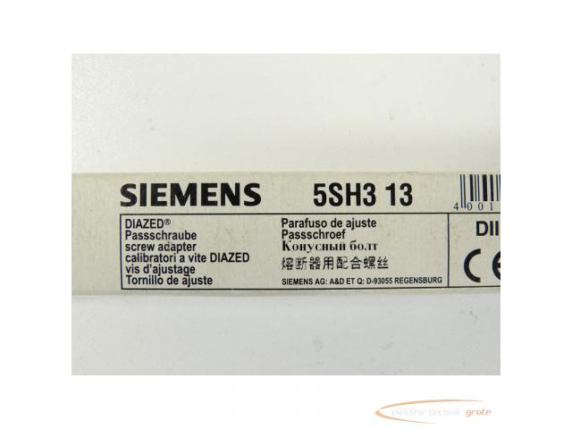 Siemens 5SH3 13 DIAZED DII 10A Passschraube VPE = 10 St. - ungebraucht! - - 2