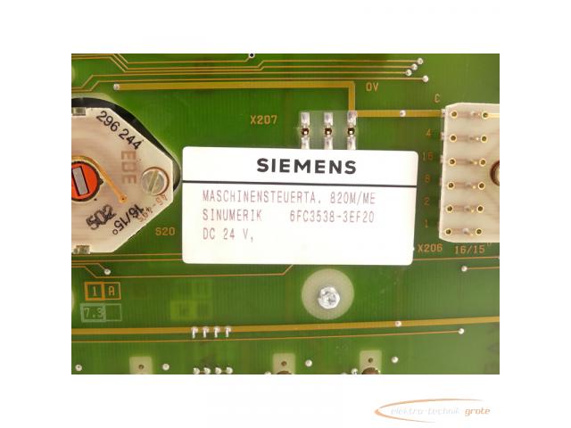 Siemens 6FC3538-3EF20 Maschinensteuertafel E Stand D - 4