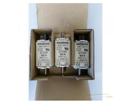 Siemens 3NE1021-0 Sicherugseinsatz 100A VPE = 3 St. - ungebraucht! -