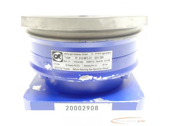 Alpha Getriebebau TP 010-MF2-31-031-000 Planetengetriebe Ratio 31 SN:1074780 - 4