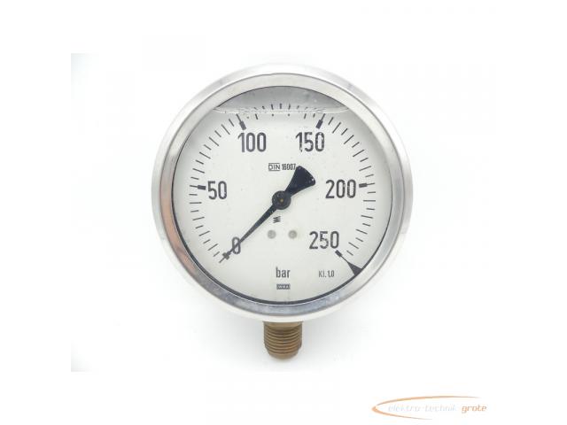 WIKA Kl. 1,0 DIN 16007 MHYdraulikmanometer 0-250 bar - 1