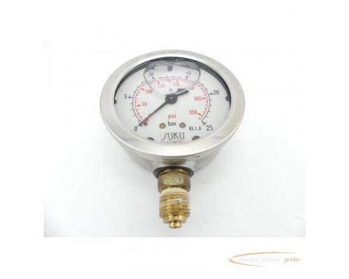 SUKU Kl. 1,6 Hydraulikmanometer 0-25 bar - Bild 1