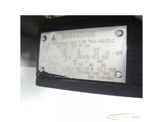 Siemens 1HU3106-0AD01 - Z Permanent-Magnet-Motor SN:E5G10504193006 - 4