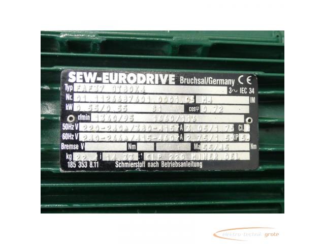 SEW Eurodrive FAF37 DT80K4 Getriebemotor SN:0111233876010001 - 5