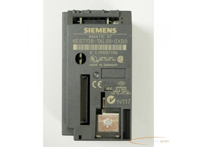 Siemens 6ES7138-1XL00-0XB0 Anschaltung E Stand 6 S C-R1E97786 - 2