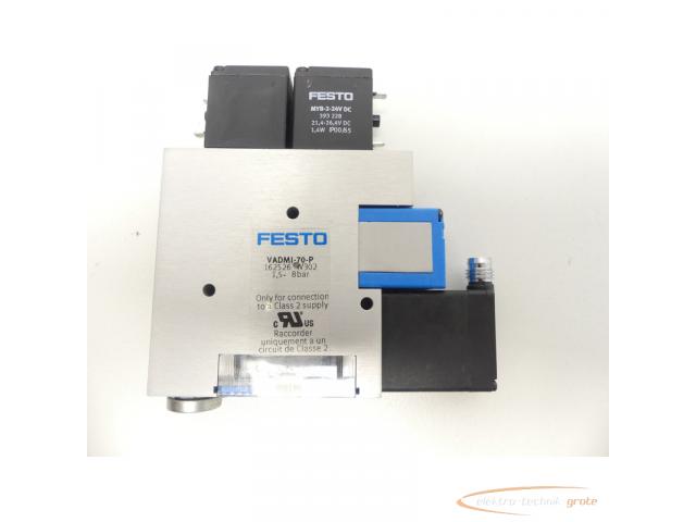 Festo VADMI-70-P Vacuum-Saugdüse 162526 + 2x MYB-2-24V DC Magnetspule - 4