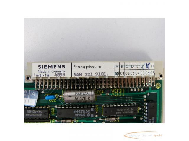 Siemens 548 221 9101 Power Board Fert.-Nr. 4853 - 2