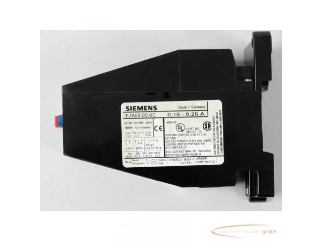 Siemens 3UA5900-0C Überlastrelais 0.16 - 0.25A - 2