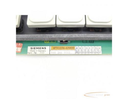 Siemens 6FX1126-6AA00 Tastatur E Stand A/00 SN:359 - Bild 3