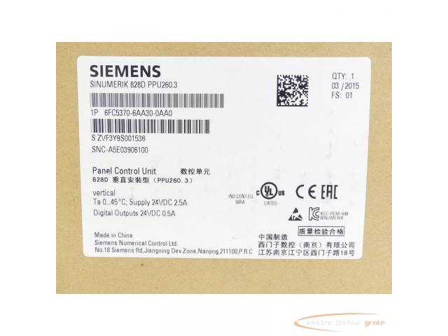 Siemens 6FC5370-6AA30-0AA0 SN:ZVF3Y9S001536 - ungebraucht! - - 4