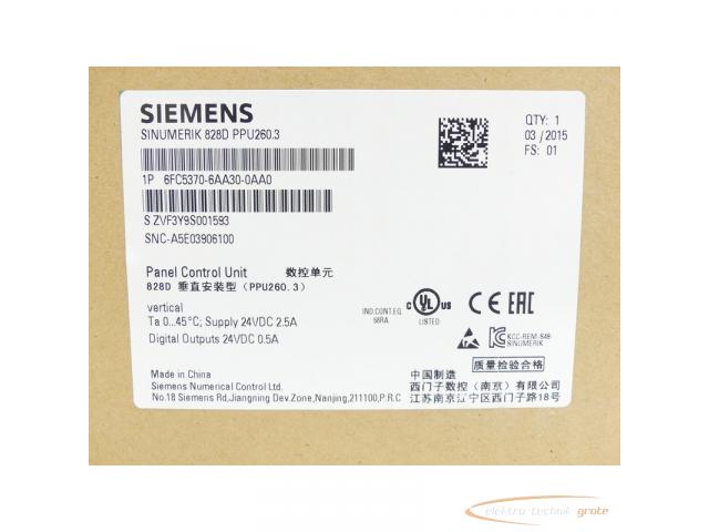 Siemens 6FC5370-6AA30-0AA0 SN:ZVF3Y9S001593 - ungebraucht! - - 4