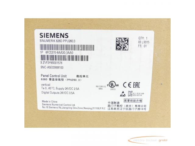 Siemens 6FC5370-6AA30-0AA0 SN:ZVF3Y9S001578 - ungebraucht! - - 4