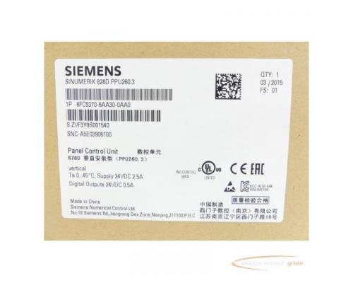 Siemens 6FC5370-6AA30-0AA0 SN:ZVF3Y9S001540 - ungebraucht! - - Bild 4