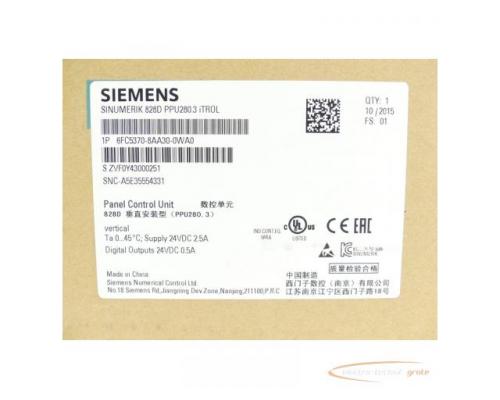 Siemens 6FC5370-8AA30-0WA0 SN:ZVF0Y43000251 - ungebraucht! - - Bild 2