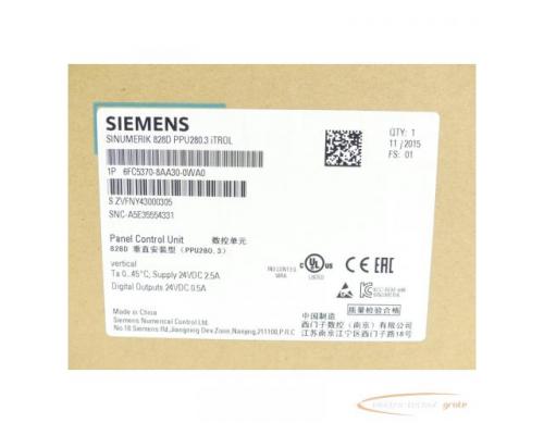 Siemens 6FC5370-8AA30-0WA0 SN:ZVF0Y43000305 - ungebraucht! - - Bild 2