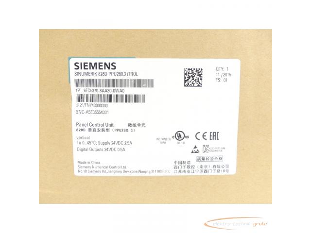 Siemens 6FC5370-8AA30-0WA0 SN:ZVFNY43000303 - ungebraucht! - - 6