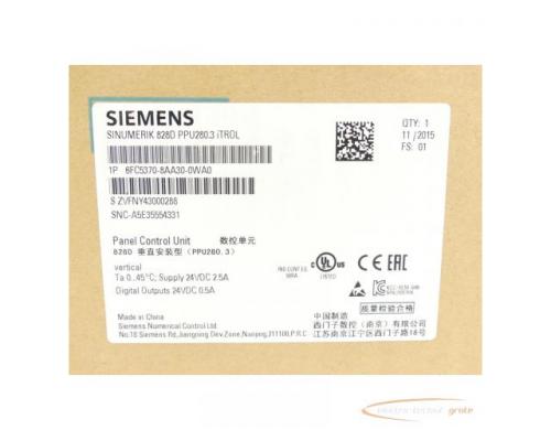Siemens 6FC5370-8AA30-0WA0 SN:ZVFNY43000288 - ungebraucht! - - Bild 6