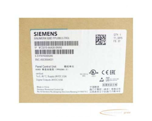 Siemens 6FC5370-8AA30-0WA0 SN:ZVFNY43000280 - ungebraucht! - - Bild 5