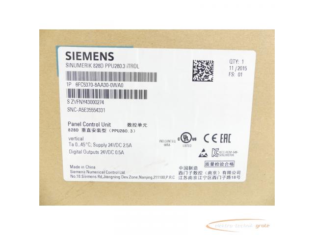 Siemens 6FC5370-8AA30-0WA0 SN:ZVFNY43000274 - ungebraucht! - - 5