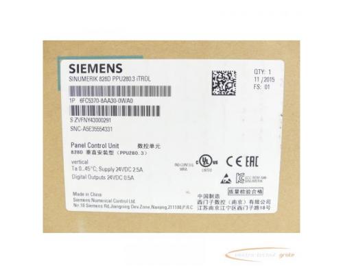 Siemens 6FC5370-8AA30-0WA0 SN:ZVFNY43000291 - ungebraucht! - - Bild 5