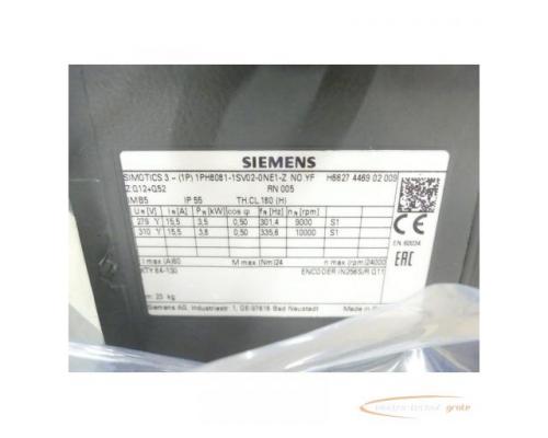 Siemens 1PH8081-1SV02-0NE1 - Z SN:YFH6627446902009 - ungebraucht! - - Bild 3