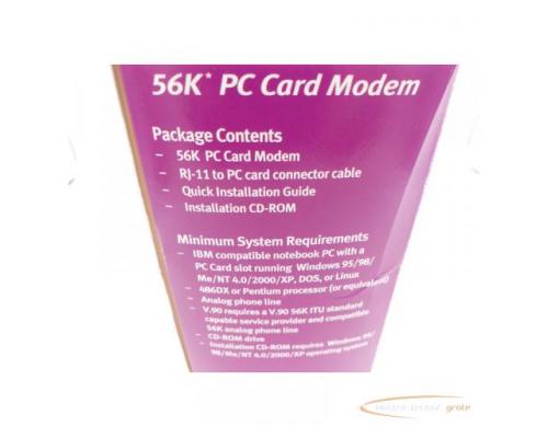 U.S Robotics 56K* OC Card Modem Model: 0756-CB ungebraucht! - Bild 2