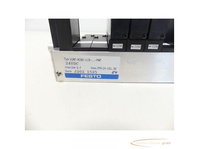 Festo VIMP-MINI-1 / 8-?.-PNP 24VDC Ventilinsel + 3 x MYH-5 / 2-2,3-LED-SA - 5