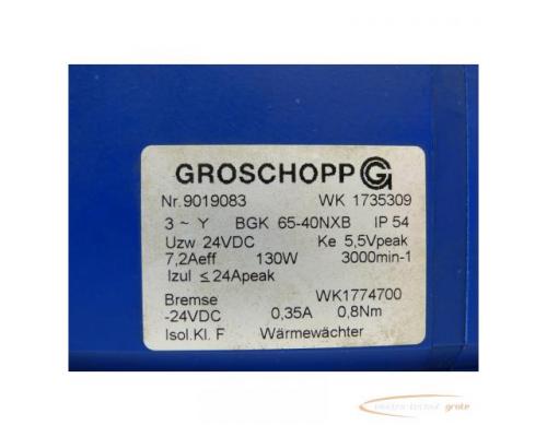 Groschopp WK 1735309 Getriebemotor mit Bremse S.-Nr. 9019083 i = 5 - Bild 3