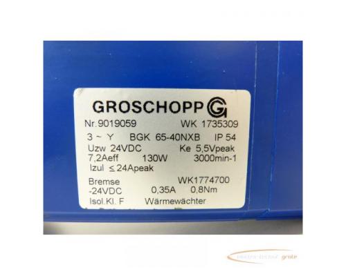 Groschopp WK 1735309 Getriebemotor mit Bremse S.-Nr. 9019059 i = 5 - Bild 3