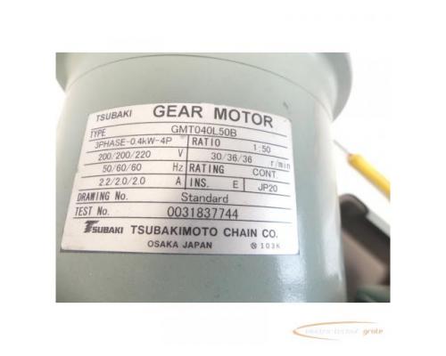 Tsubaki GMT040L50B GEAR-Motor 0.4 KW-4P - Bild 4