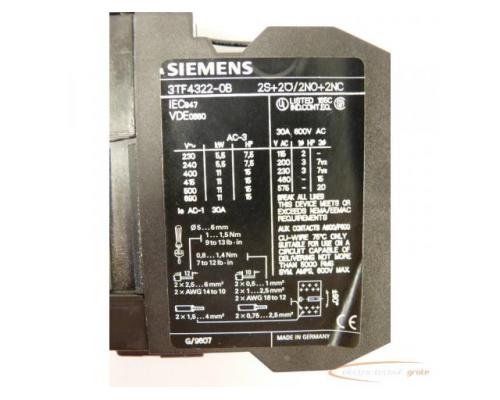 Siemens 3TF4322-0BB4 Schütz 24V Spulenspannung - Bild 2