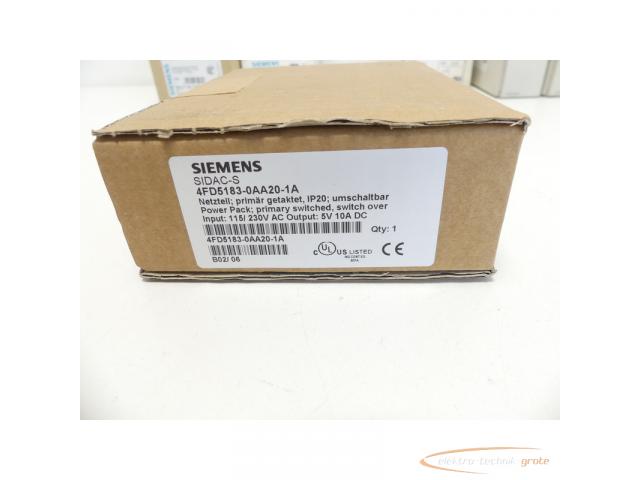 Siemens 4FD5183-0AA20-1A Netzteil, umschaltbar > ungebraucht! - 2