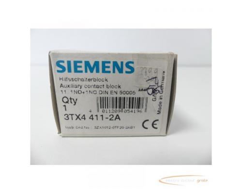 Siemens 3TX4411-2A Hilfsschalterblock > ungebraucht! - Bild 2