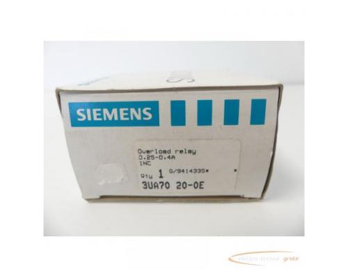 Siemens 3UA7020-0E Überlastrelais > ungebraucht! - Bild 2