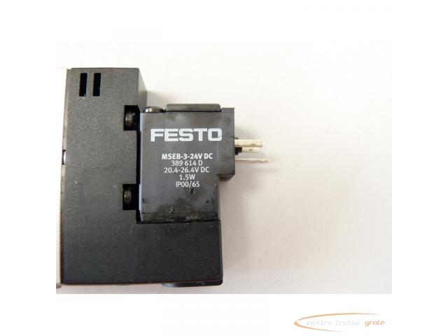 Festo CPE18-M1H-5LS-1/4 Magnetventil 163146 mit MSEB-3-24V DC - 2