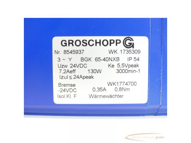 Groschopp WK 1735309 Motor mit Bremse WK1774700 + VE31-K-R-31 SN:8545937 - 4
