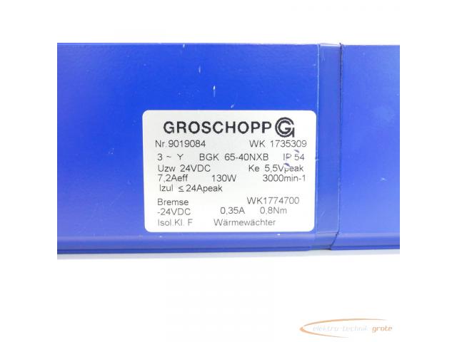 Groschopp WK 1735309 Motor mit Bremse WK1774700 + VE31-K-R-31 SN:9019084 - 4