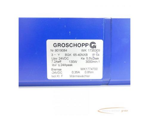 Groschopp WK 1735309 Motor mit Bremse WK1774700 + VE31-K-R-31 SN:9019084 - Bild 4