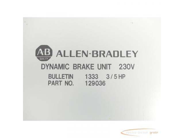 Allen Bradley 1333 3 / 5 HP Dynamic Brake Unit - 3
