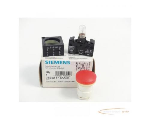 Siemens 3SB3217-6AA20 Leuchtmelder rot E-Stand 01 - ungebraucht! - - Bild 1