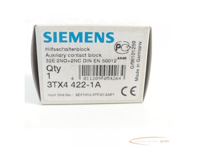 Siemens 3TX4422-1A Hilfsschalterblock - ungebraucht! - - 2