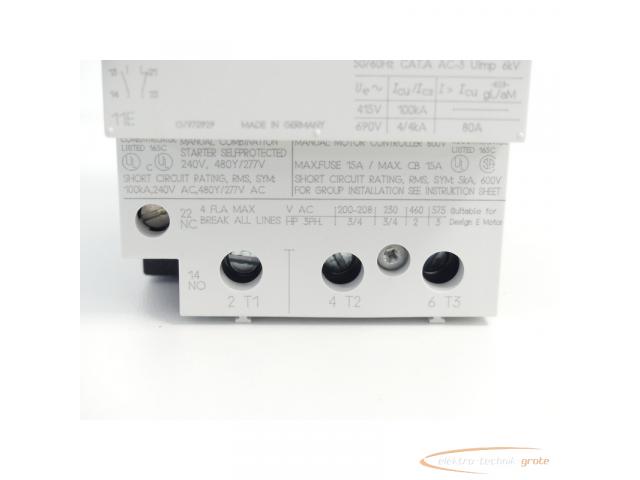 Siemens 3VU1600-1MJ00 Leistungsschalter 2,4 - 4A - ungebraucht! - - 5