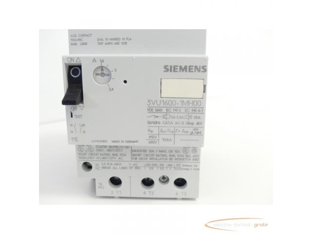 Siemens 3VU1600-1MH00 Leistungsschalter 1,6 - 2,4A - ungebraucht! - - 3