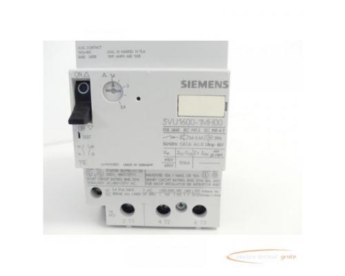 Siemens 3VU1600-1MH00 Leistungsschalter 1,6 - 2,4A - ungebraucht! - - Bild 3