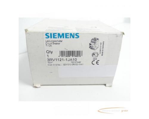 Siemens 3RV1121-1JA10 Leistungsschalter 7 - 10A E-Stand 04 - ungebraucht! - - Bild 2