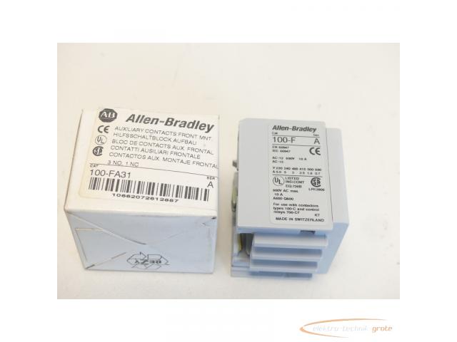 Allen Bradley CAT 100-FA31 Hilfsschalter-Block (Aufbau) > ungebraucht! - 3