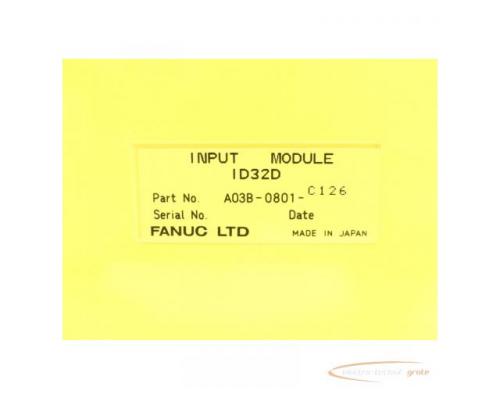 Fanuc A03B-0801-C126 Input Module ID32D - Bild 6
