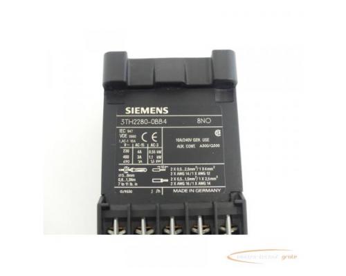 Siemens 3TH2280-0BB4 Schütz 8NO DC 24V + Siemens 80E Hilfsblock - Bild 2