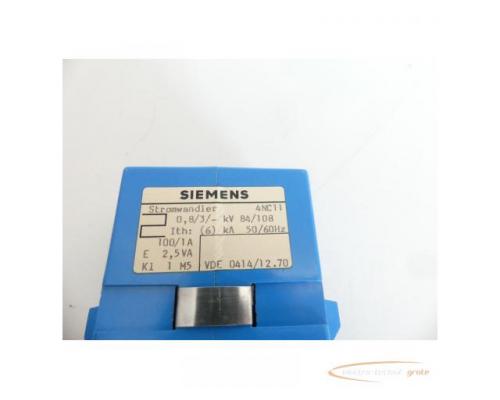 Siemens 4NC11 AUFSTECKWANDLER KLASSE 1, SEK. 1A, PRIMAER 100A, 2,5VA - Bild 4