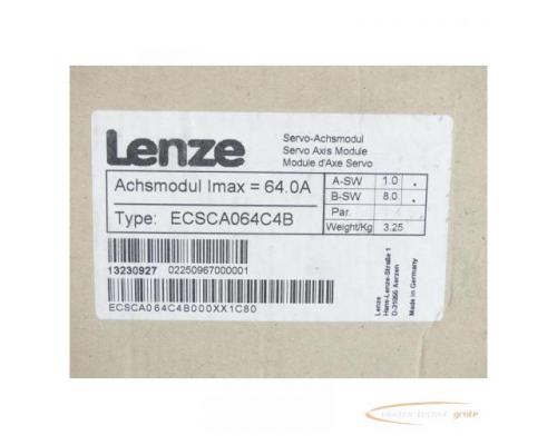 Lenze ECSCA064C4B Servo-Achsmodul Id.Nr. 13230927 SN:000001 - ungebraucht! - - Bild 5